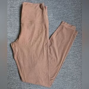 Lululemon Tan High Rise Ribbed Leggings